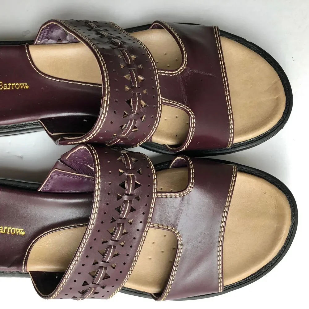 Croft & Barrow Women's Sandals Slides Size 6 M Dark Brown Ortholite Insoles